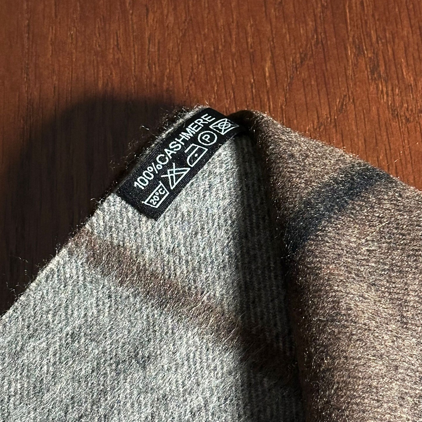 Brown Plaid - Cashmere Scarf